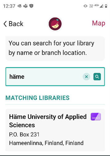 Search for library